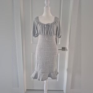 Almost Famous Gray Knit Dress